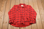 Vintage 1990s Plaid Flannel Button Up Shirt