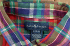 Vintage 1990s Kids Ralph Lauren Plaid Button Up Shirt