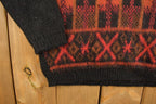 Vintage 1980s Knitted Mock Neck Sweater