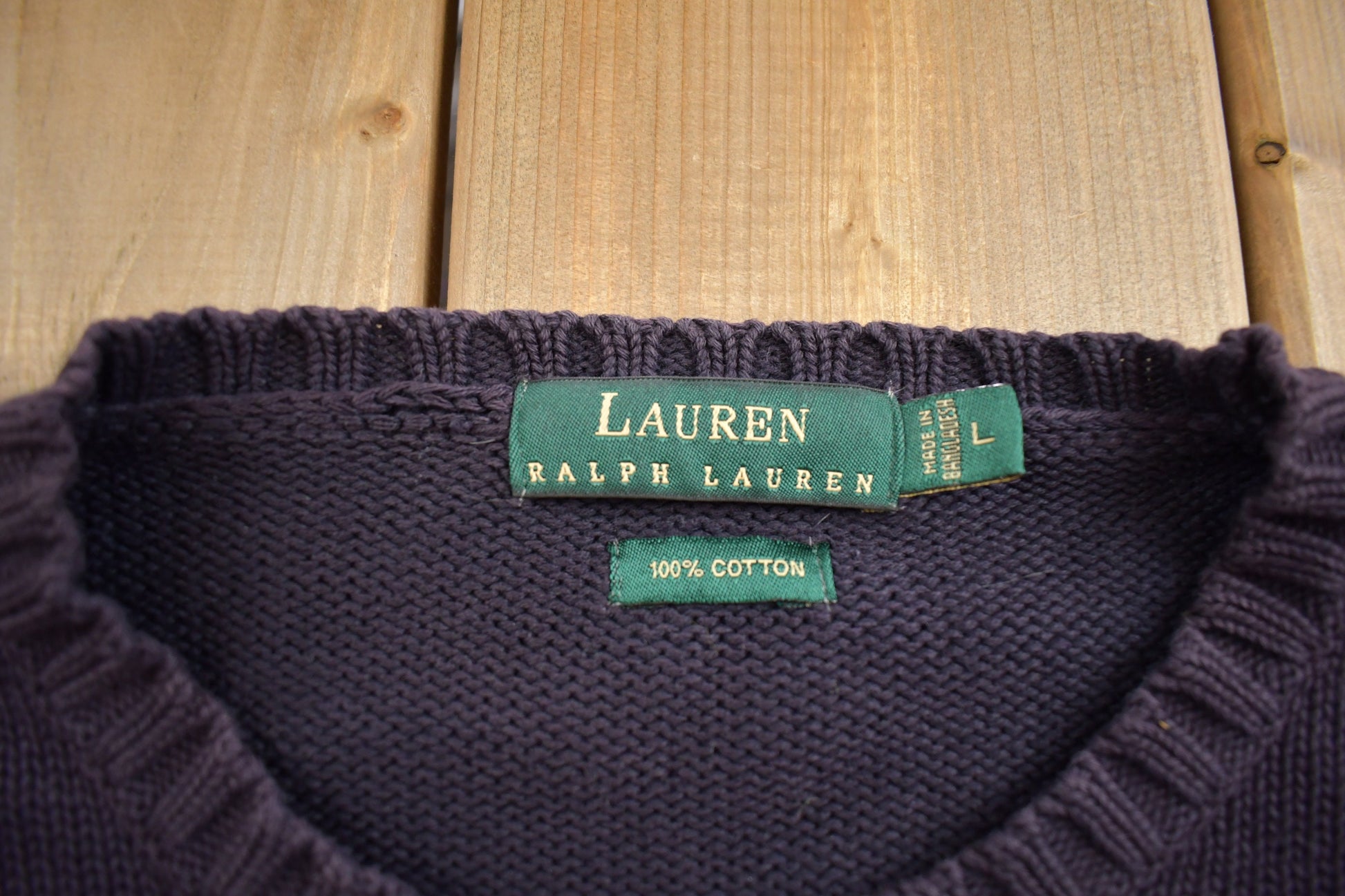 Vintage 1990s Ralph Lauren Knit Crewneck Sweater