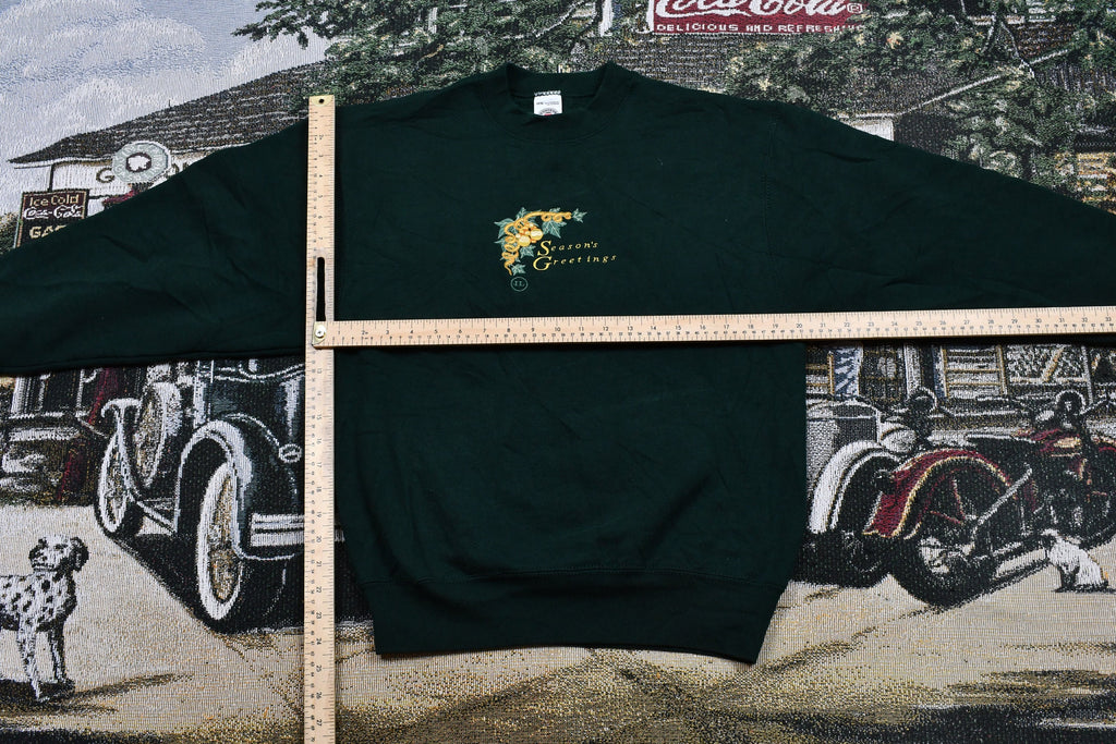 Vintage 1990s Seasons Greetings Crewneck Sweater