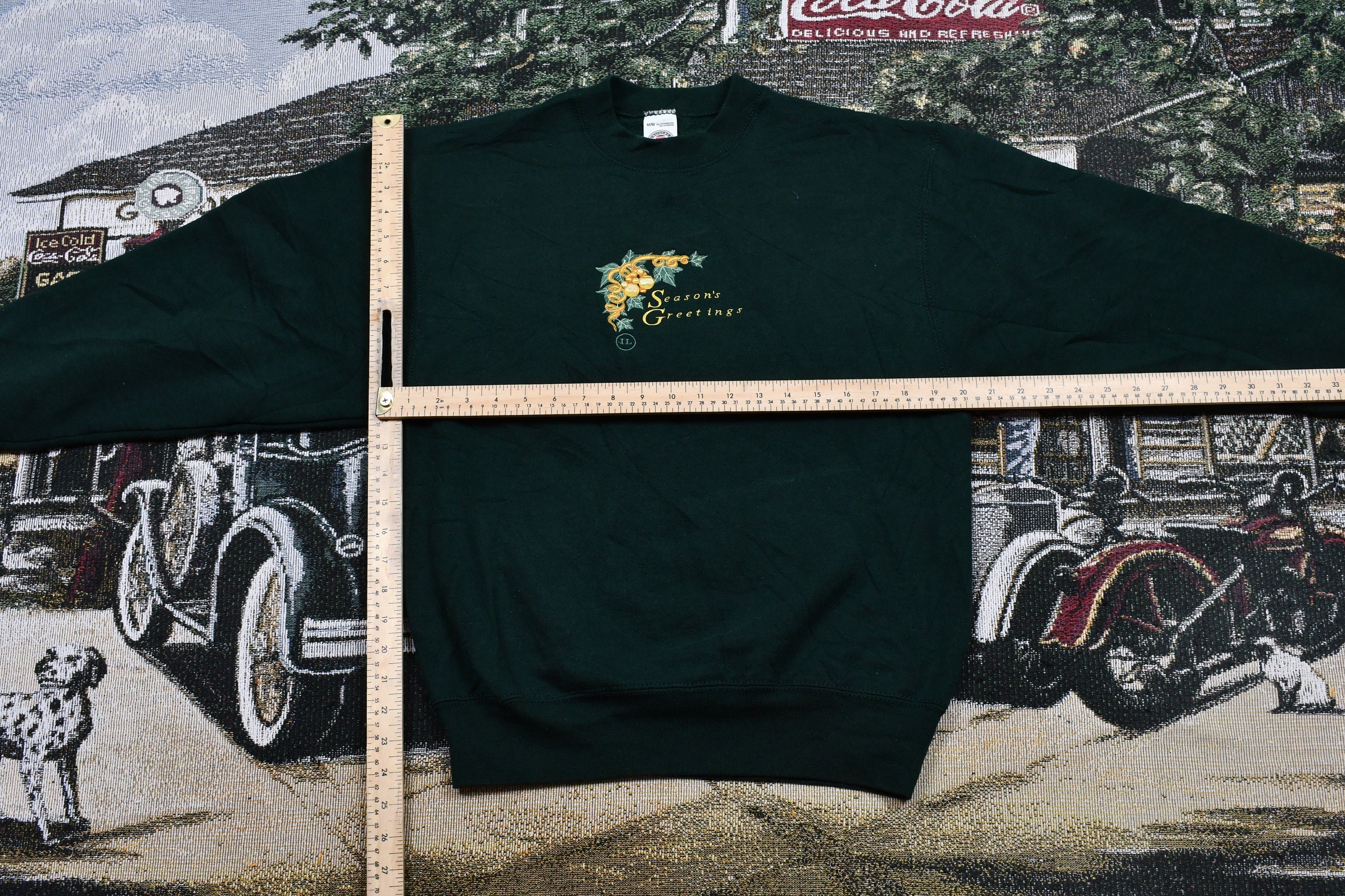 Vintage 1990s Seasons Greetings Crewneck Sweater