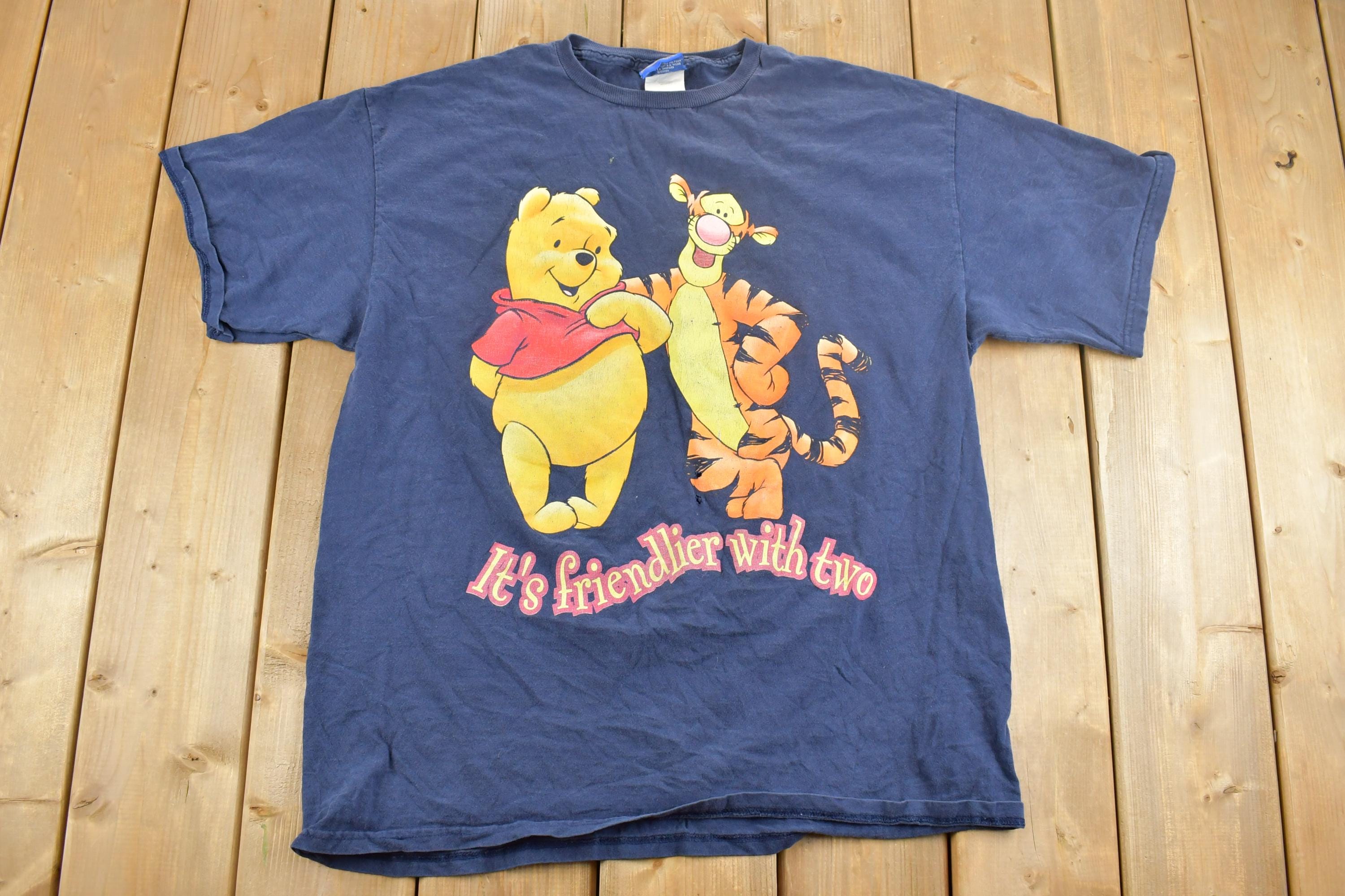 Vintage 1990s Pooh Bear Better Together Disney Cartoon Promo T-Shirt