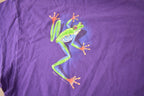 Vintage 1990s Tree Frog Theme Single Stitch Graphic T-Shirt Made In USA Size XL