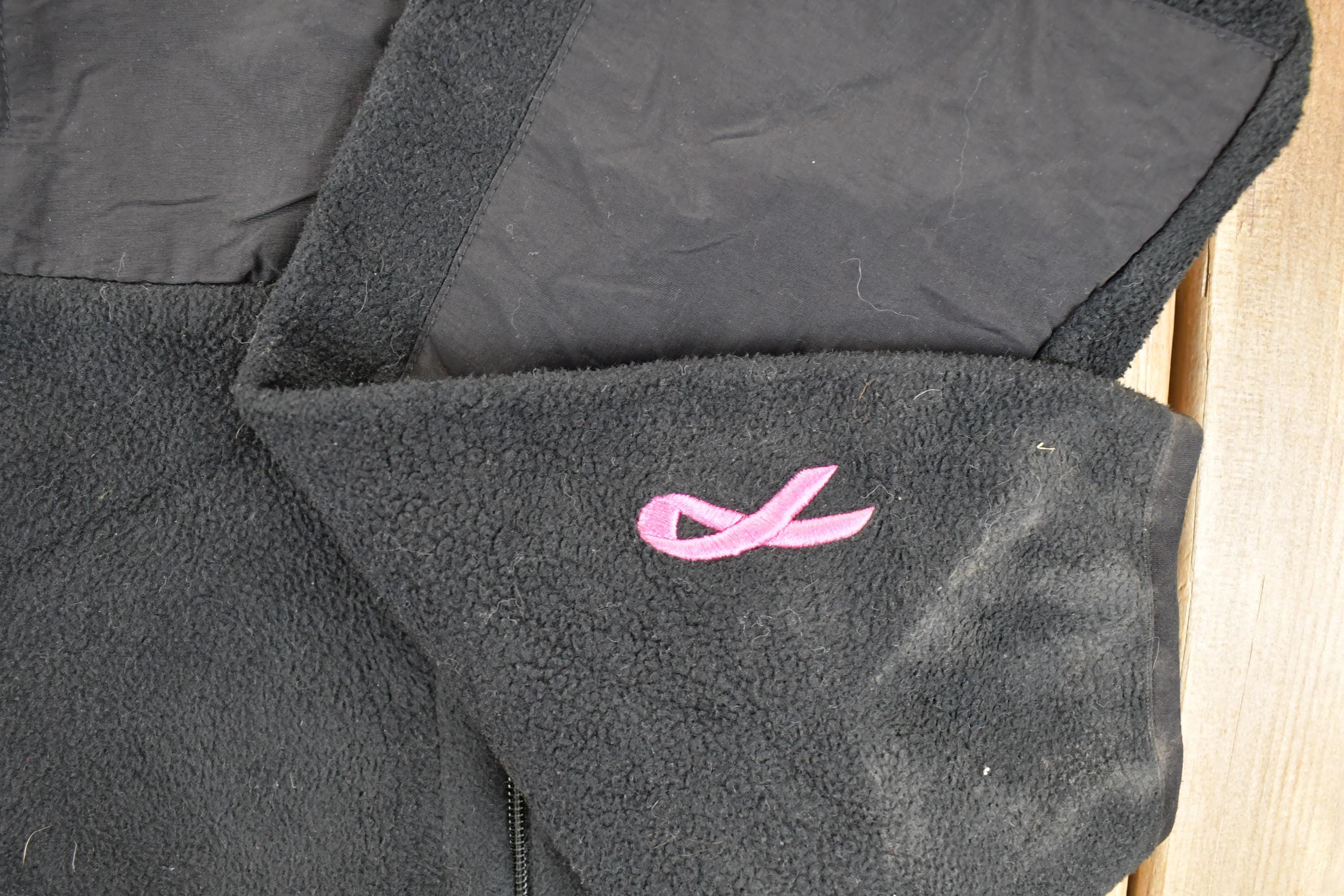 Vintage 1990s The North Face Breast Cancer Awareness Fleece Outdoorsman Sweater Men's L