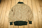 Vintage 1970s Left Blank Cardigan Sweater /