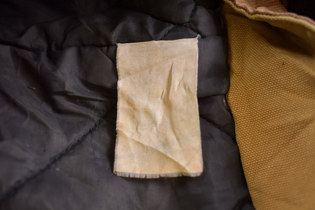 Vintage 1990s Carhartt Hooded Mens Traditional Coat