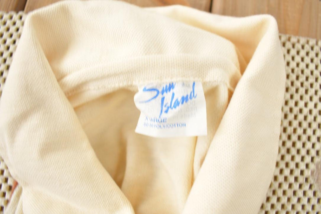 Vintage 1980s Jamaica Embroidered Souvenir Polo Shirt