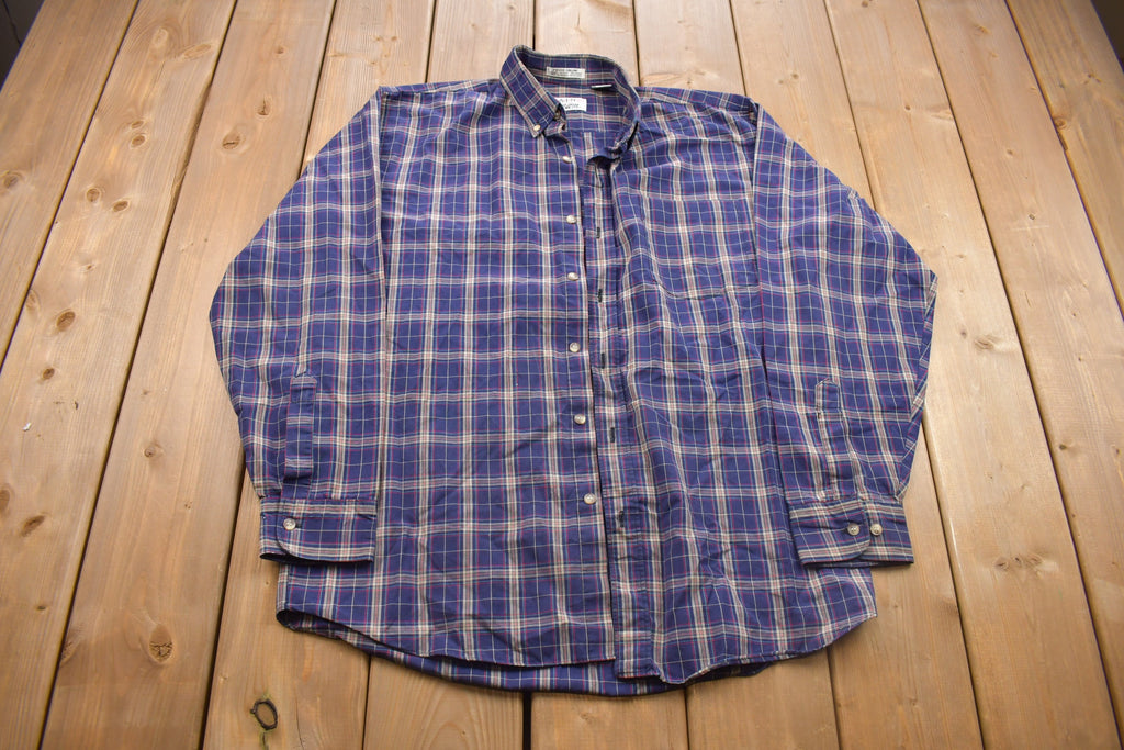 Vintage 1990s Main Stream Plaid Button Up Shirt
