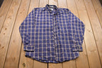 Vintage 1990s Main Stream Plaid Button Up Shirt