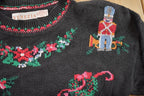 Vintage 1990s Knitted Christmas Crewneck Sweater