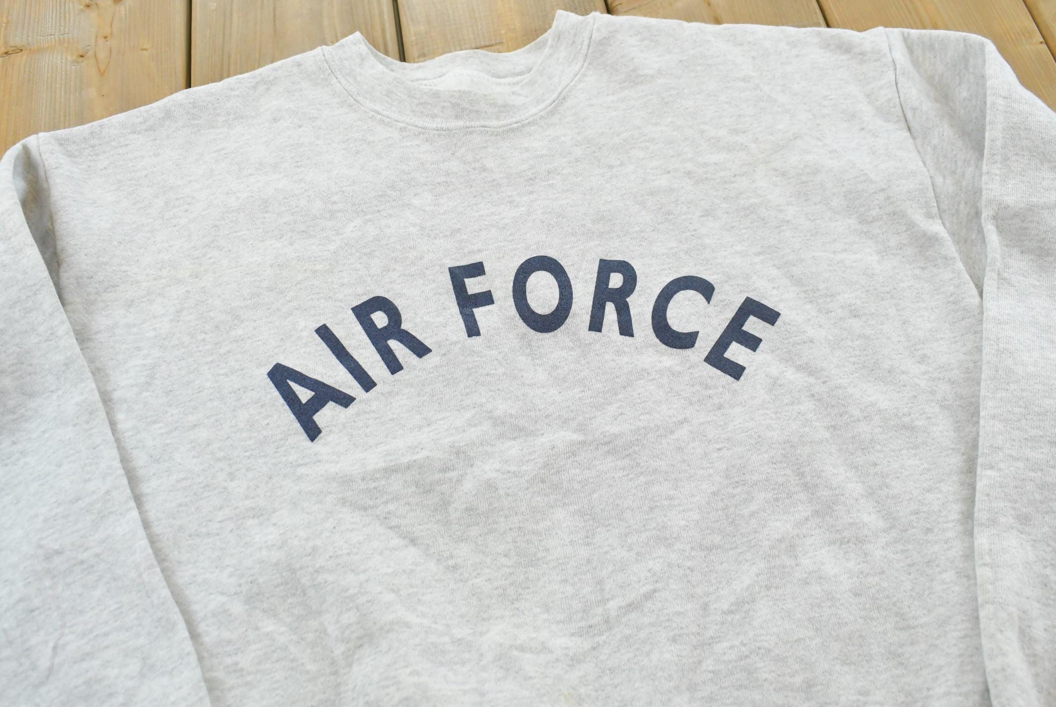 Vintage 1990s Air Force Army Crewneck Sweatshirt Mens L /