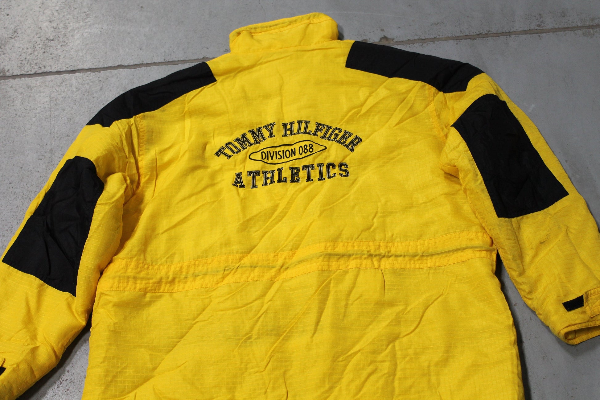 Vintage 1990s Tommy Hilfiger Athletics Yellow Jacket