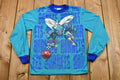 Vintage 1990s Charlotte Hornets Kid's Long Sleeve Graphic T-Shirt