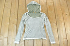 Women Vintage Vigoss Y2K Hooded T-Shirt