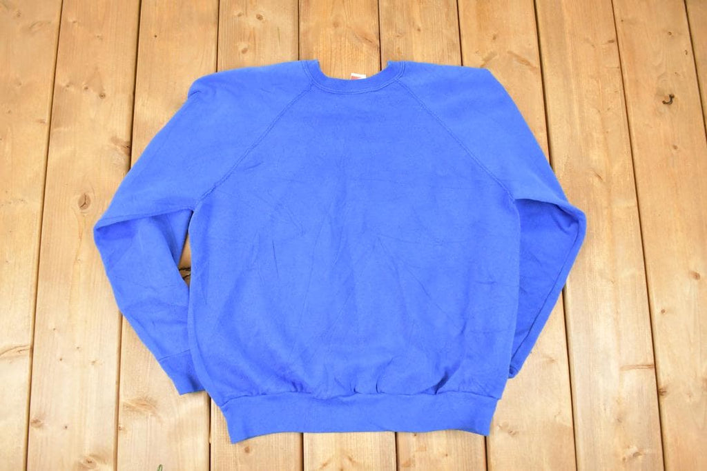 Vintage 1980s Better Basics CLP Embroidered Letters Crewneck Sweatshirt Men's M