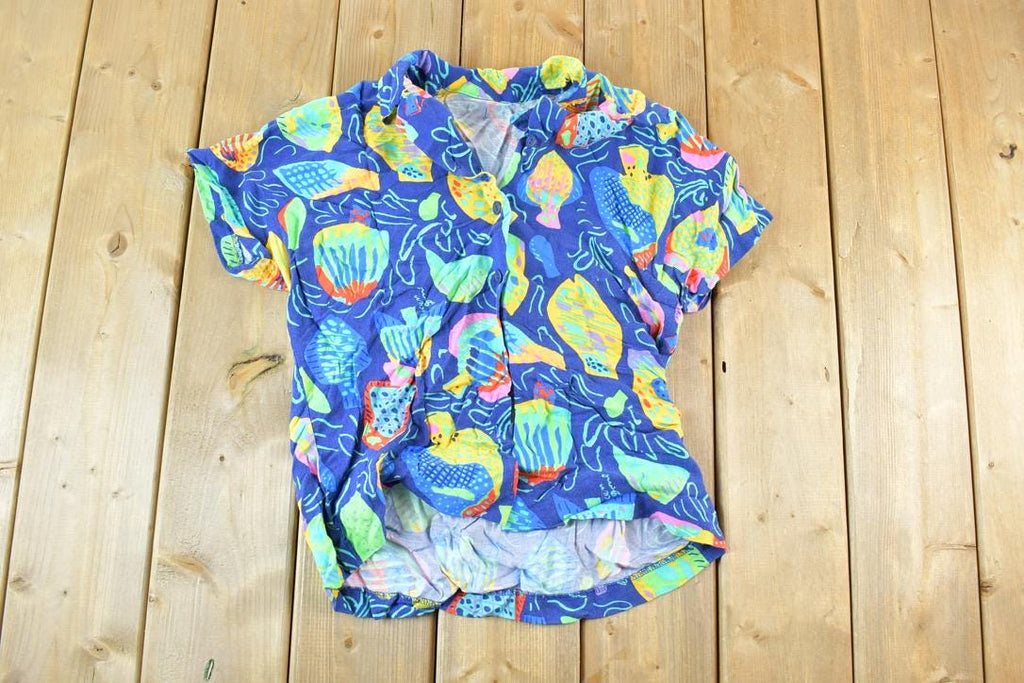 Vintage 1980s Hawaiian Button Up Shirt