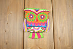 Vintage Y2K Owl Shape Embroidered Coin Pouch