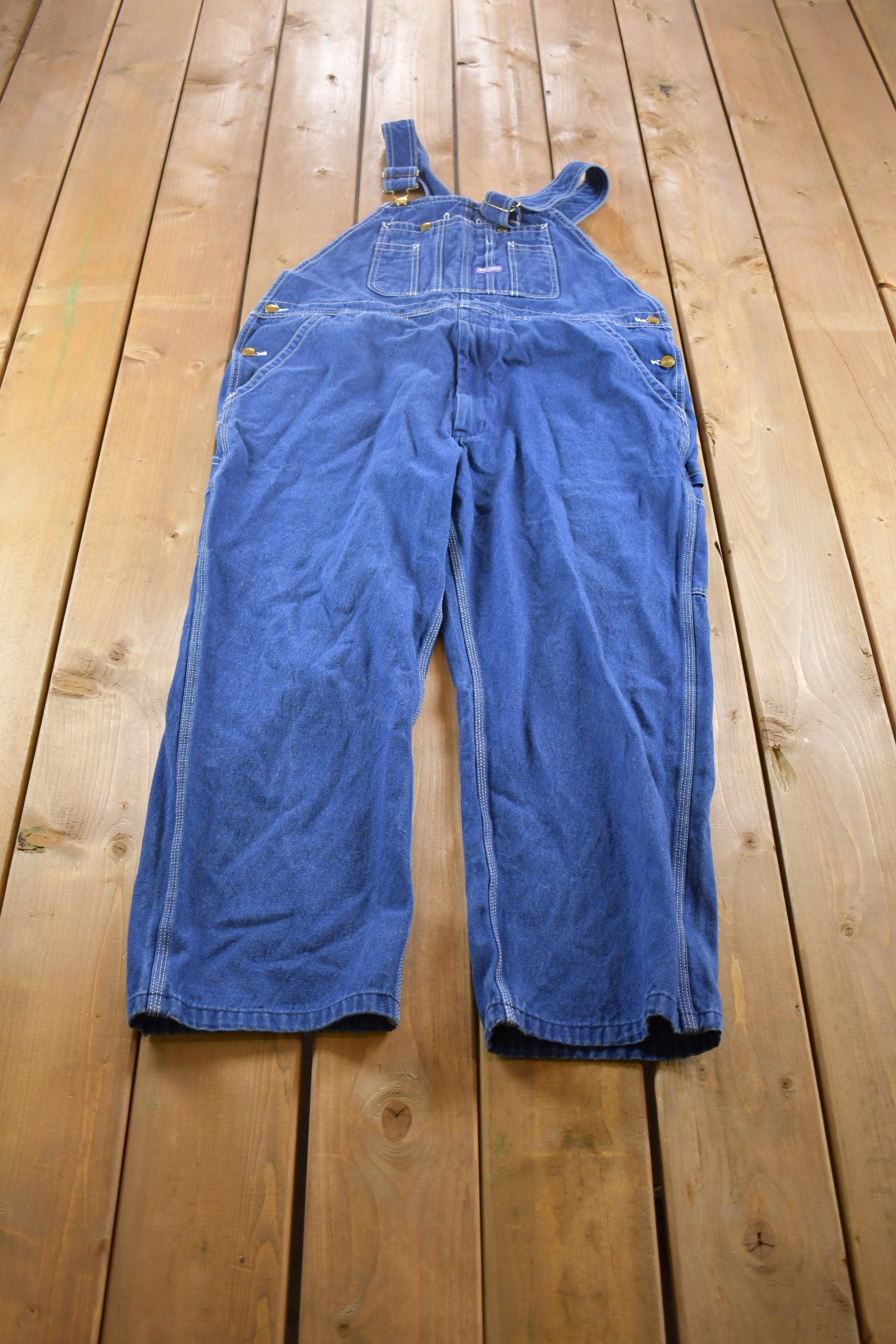 Vintage 1990s Big Smith Denim Jean Overalls Size 38 - 40 Medium
