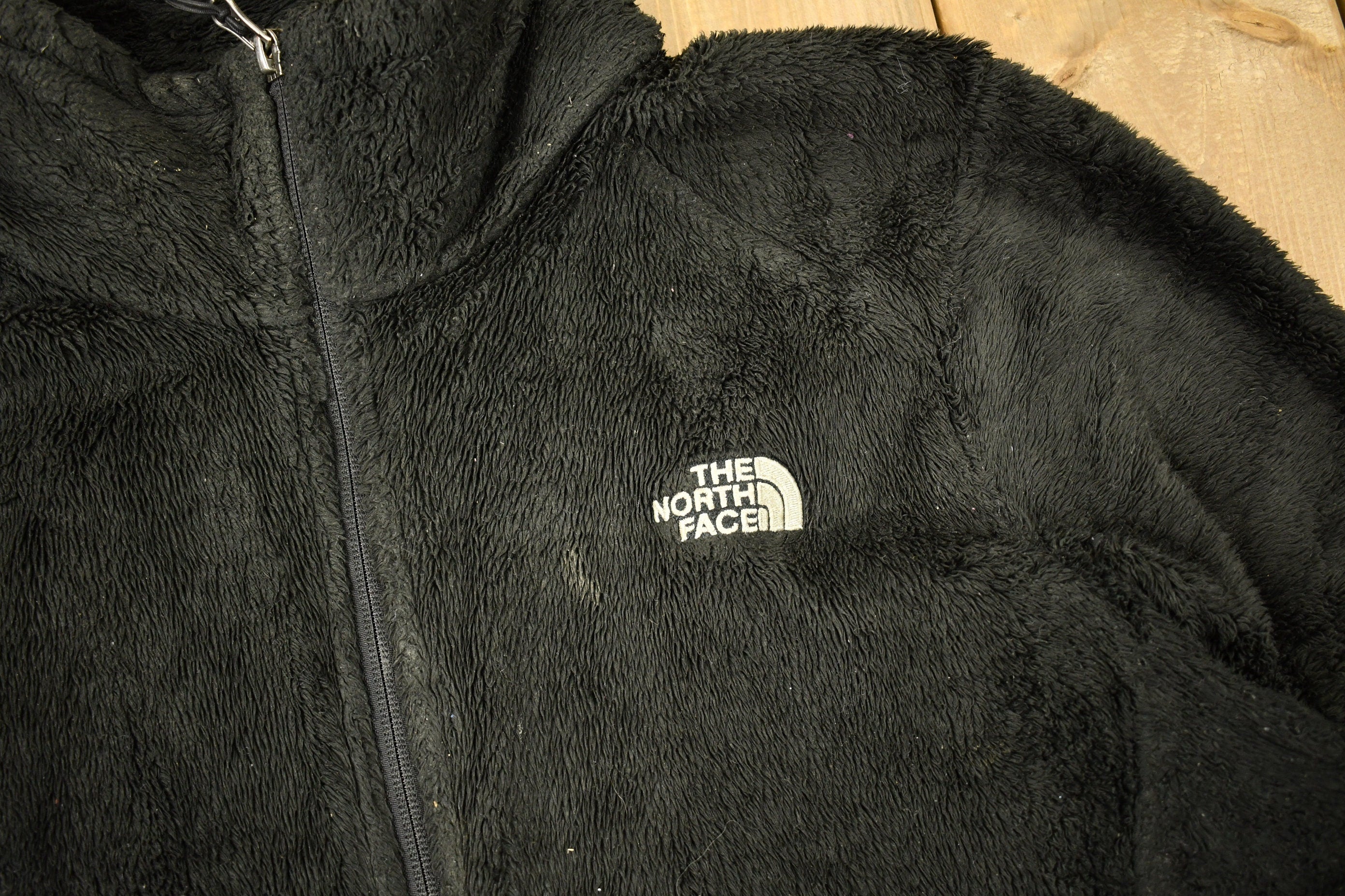 Vintage 1990s The North Face Fleece Full Zip Sweater  Women's  Embroidered  Streetwear  Athleisure  Outdoorsman
