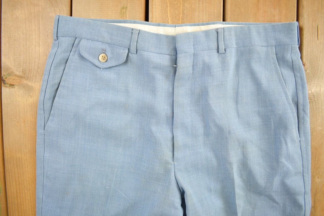 Vintage 1980's Stanley Blacker Pleated Pants 36 x 28