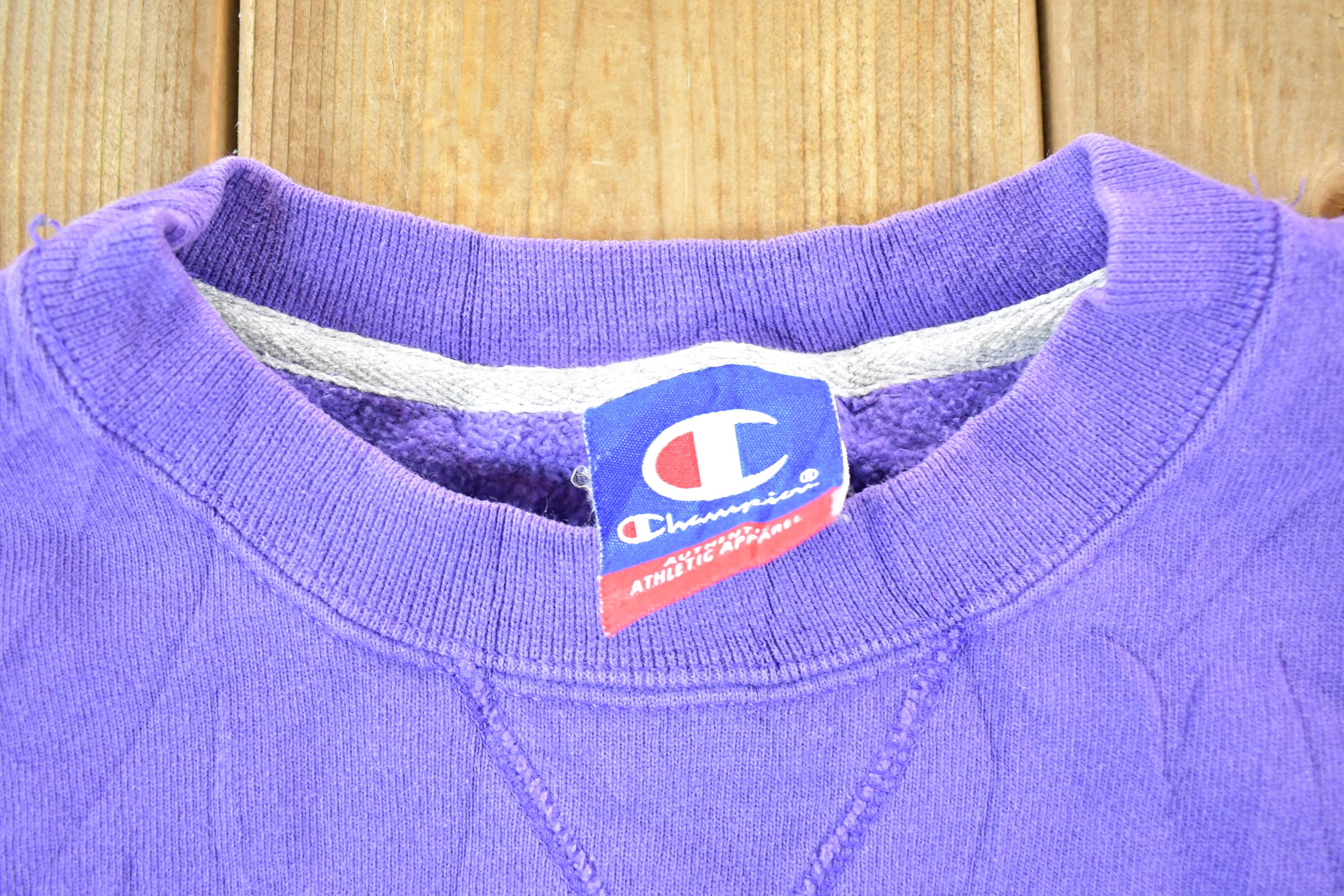 Vintage 1990s Champion Minnesota Vikings NFL Crewneck Sweatshirt Mens L