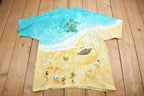 Vintage 1996 Liquid Blue Baby Sea Turtle Graphic T-Shirt Single Stitch