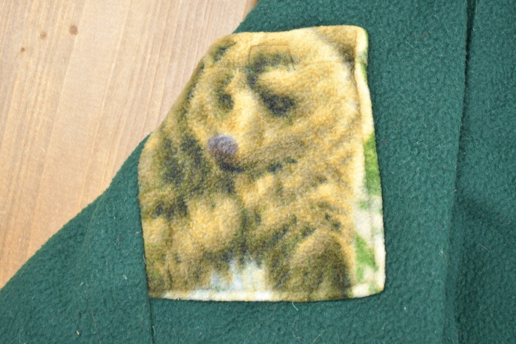 Vintage 1990s Nature Quarter Zip Fleece Sweater