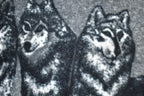 Vintage 1990s Wolfpack All Over Print Fleece Zip Up Sweater
