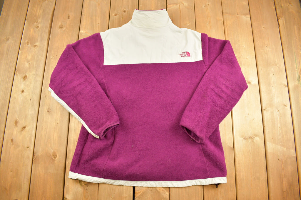 Vintage 1990s The North Face Women's Pink Denali Fleece Sweater  Outerwear  90s Sweater  Streetwear  Outdoorsman  Colour Block