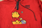 Vintage 1990s Winnie The Pooh Disney Tigger Quarter Zip Fleece Sweatshirt