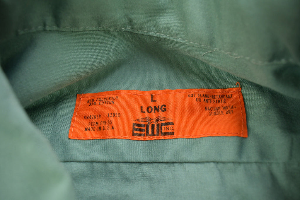 Vintage 1980s Chain Stitched Button Up Uniform T-Shirt
