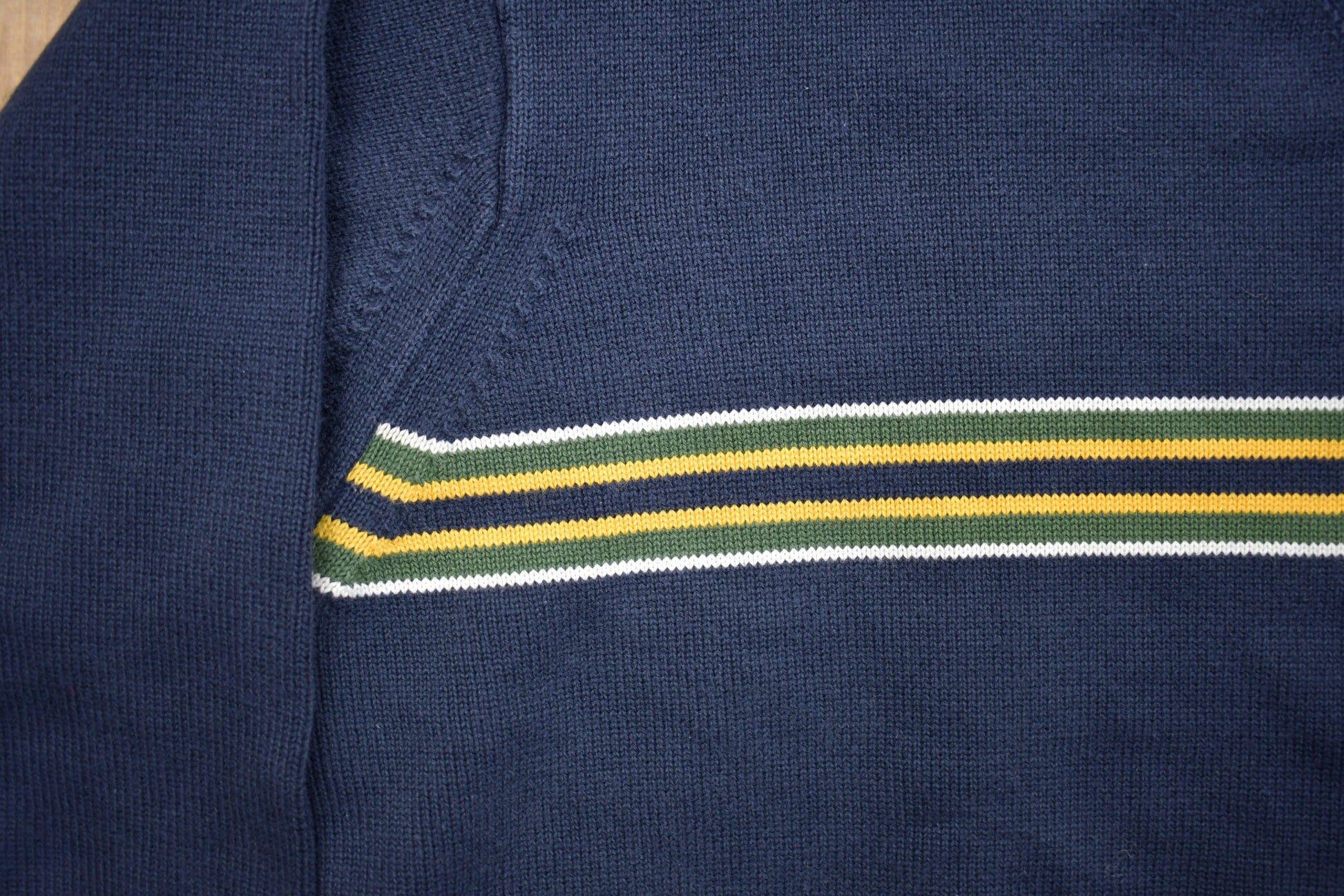 Vintage 1990s Tommy Hilfiger Embroidered Striped Knitted Sweater