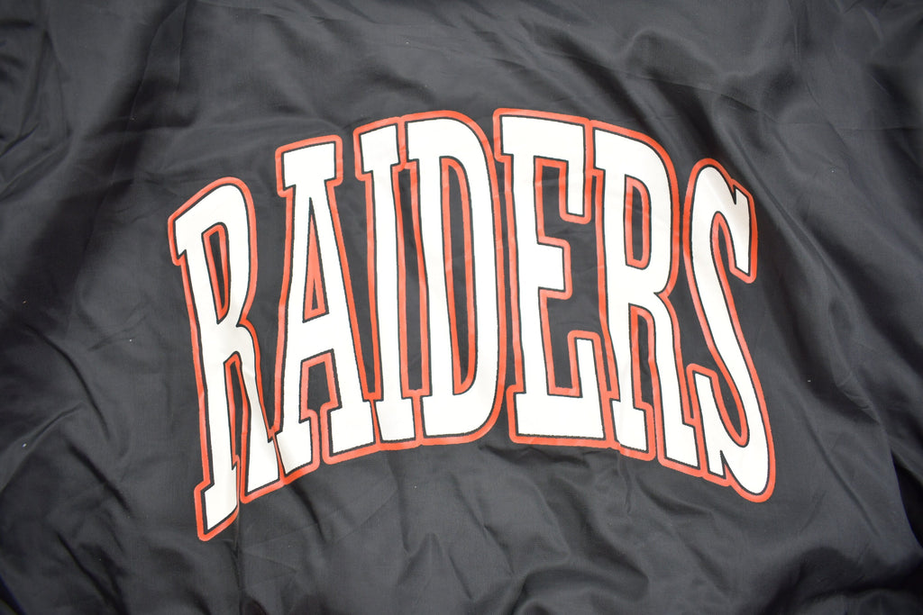 Vintage 1990s East High Football Radiers Satin Bomber Jacket  Snap Button  Streetwear  Souvenir Jacket  Made In USA  Streetwear