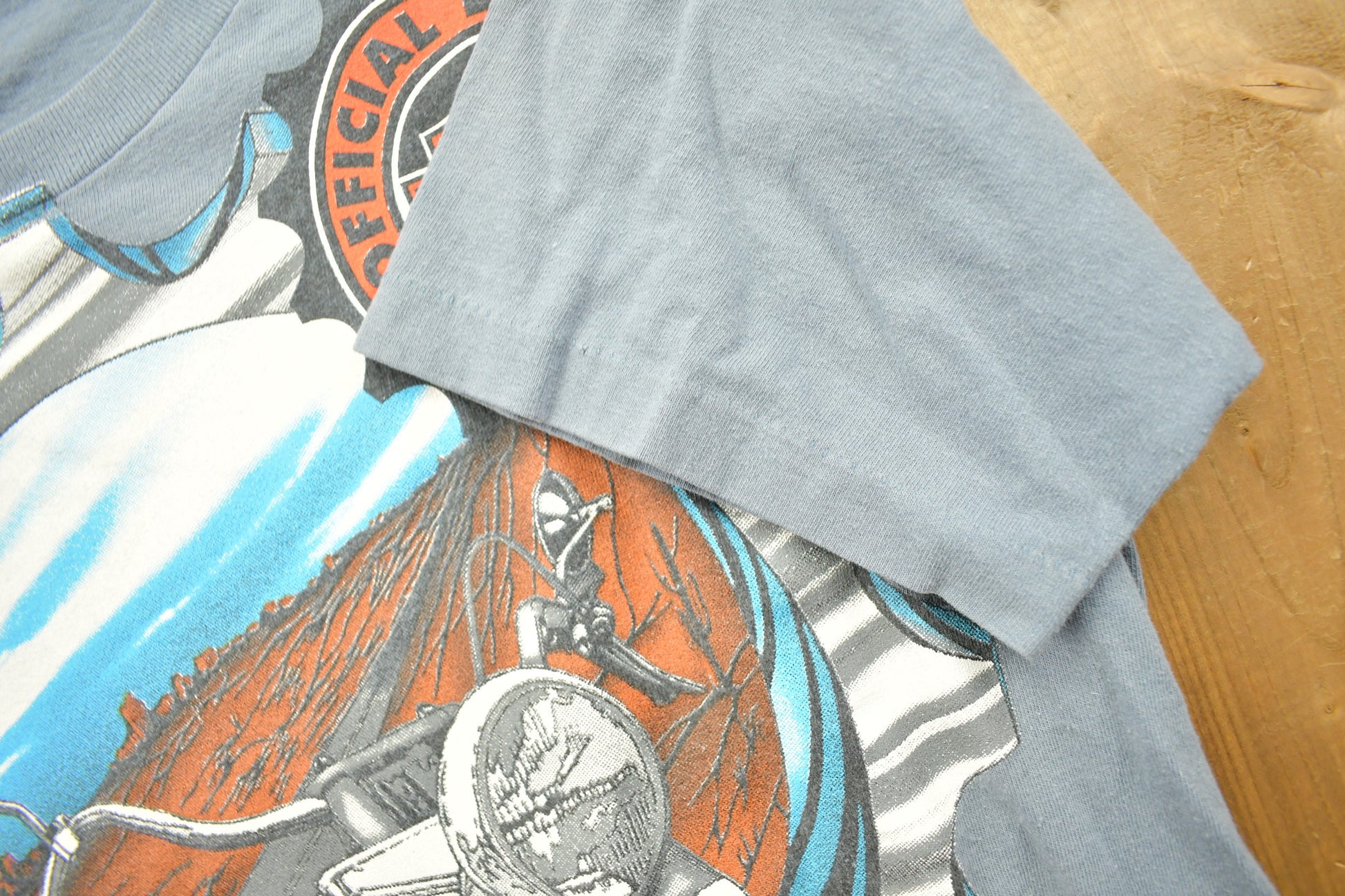 Vintage 1995 Harley Davidson All Over Print T Shirt