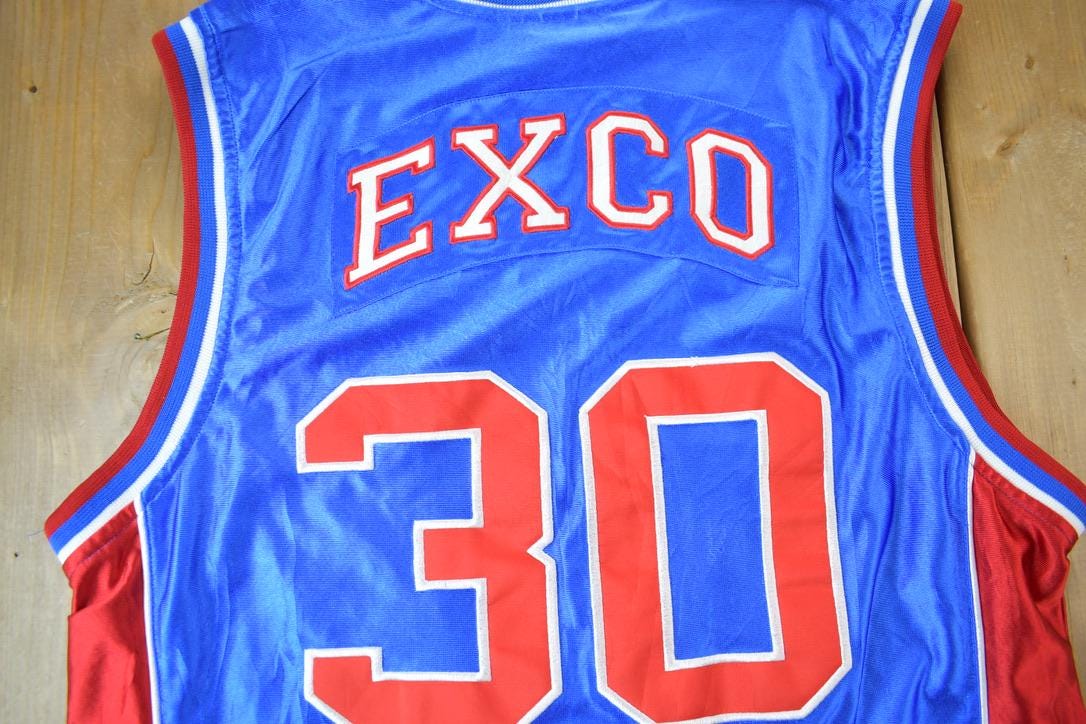 Vintage Y2K Exco Detroit Basketball Jersey