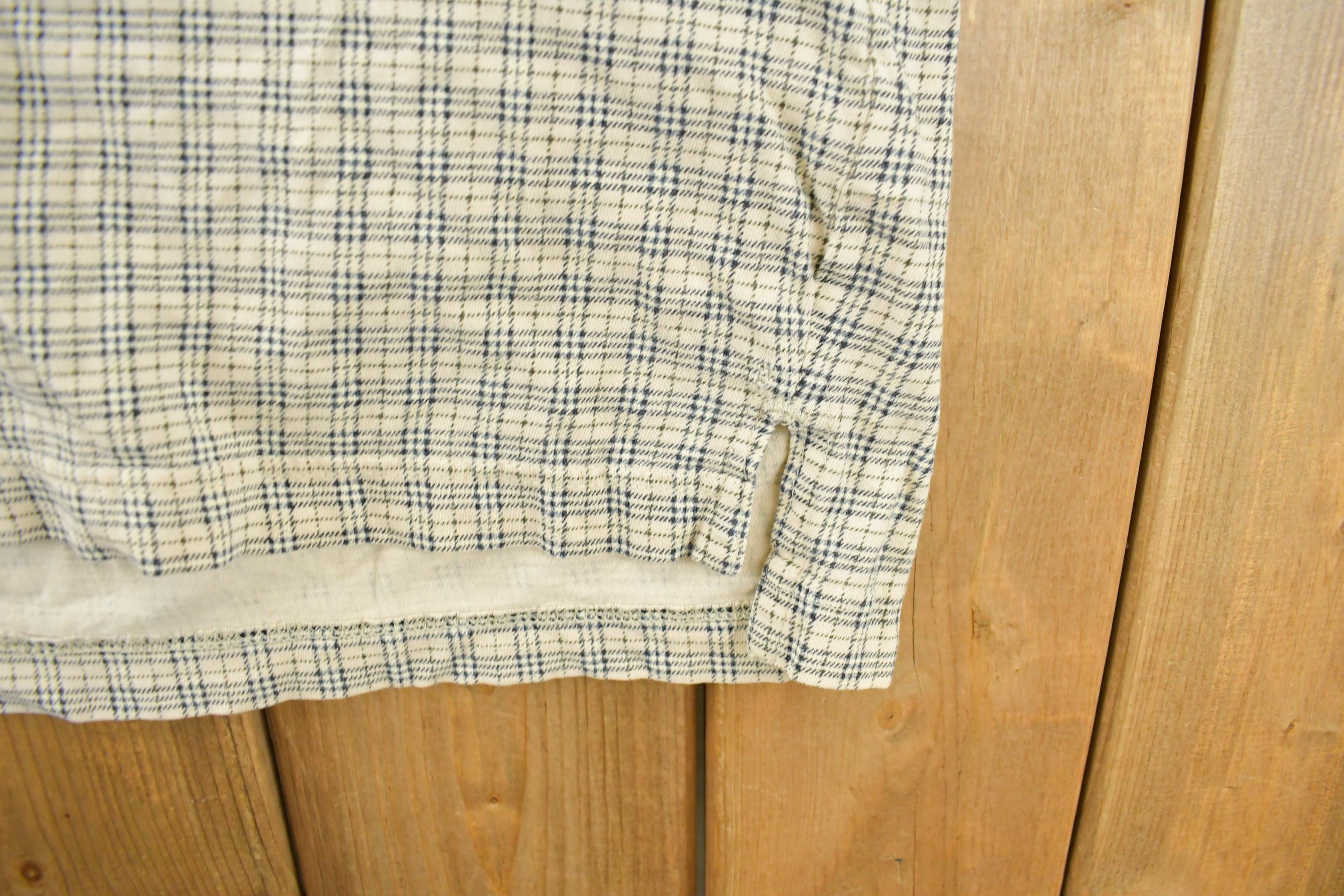 Vintage 1990s Eddie Bauer Plaid Polo Shirt Men's Medium