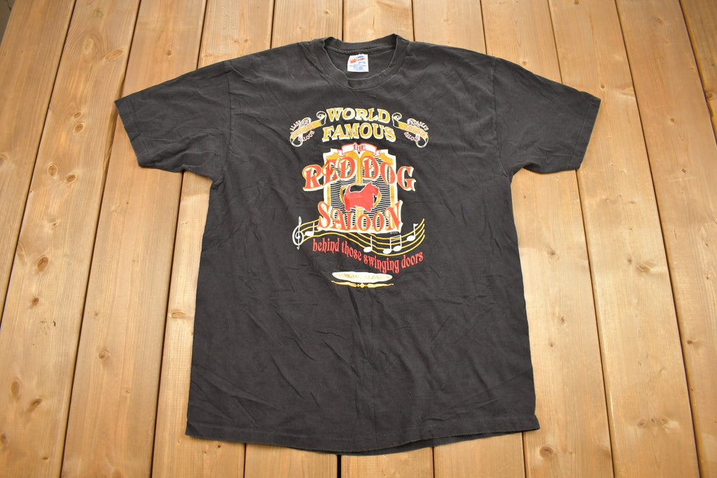 Vintage 1990s Juneau Alaska Red Dog Saloon Souvenir T Shirt