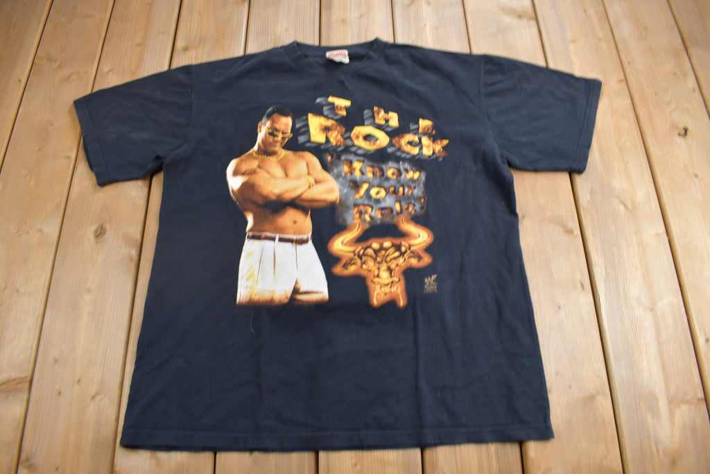 Vintage 1990s The Rock Doesn't Bleed Graphic T-Shirt