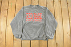Vintage 2000s Red Rage Football Collegiate Crewneck Sweatshirt Men's Small