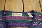 Vintage 1990s Marsh Landing Knit Cardigan Sweater Women's Small