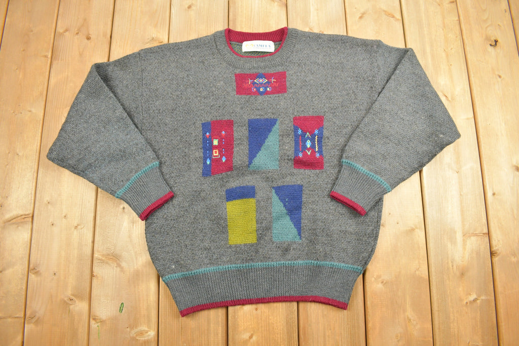 Vintage 1990s Camela Knitted Crewneck Sweater