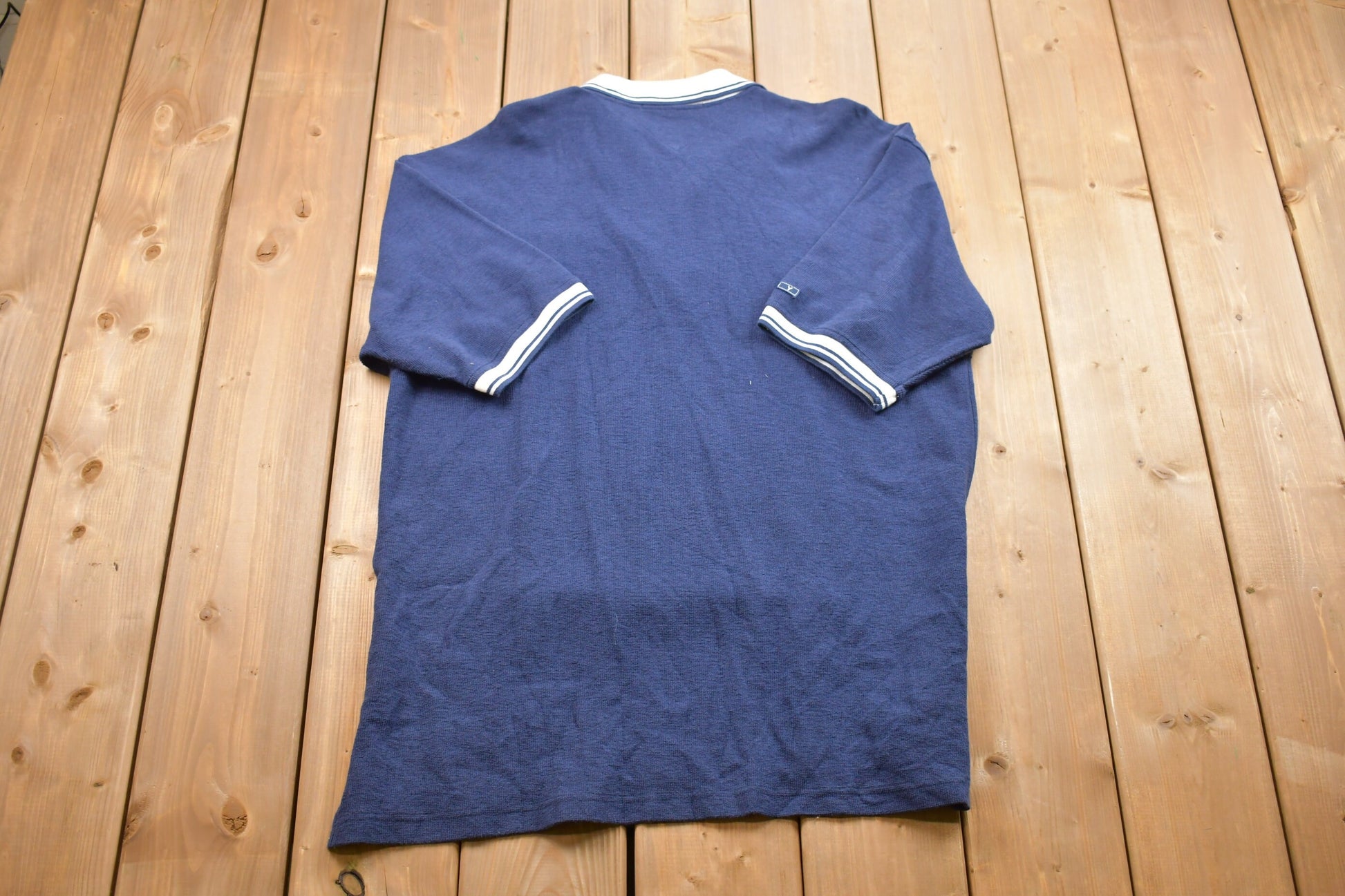 Vintage 1990s Tommy Hilfiger Quarter Zip Tennis Shirt