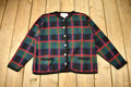 Vintage 1980s Tally-Ho Creation 100% Acrylic Knit Cardigan Sweater