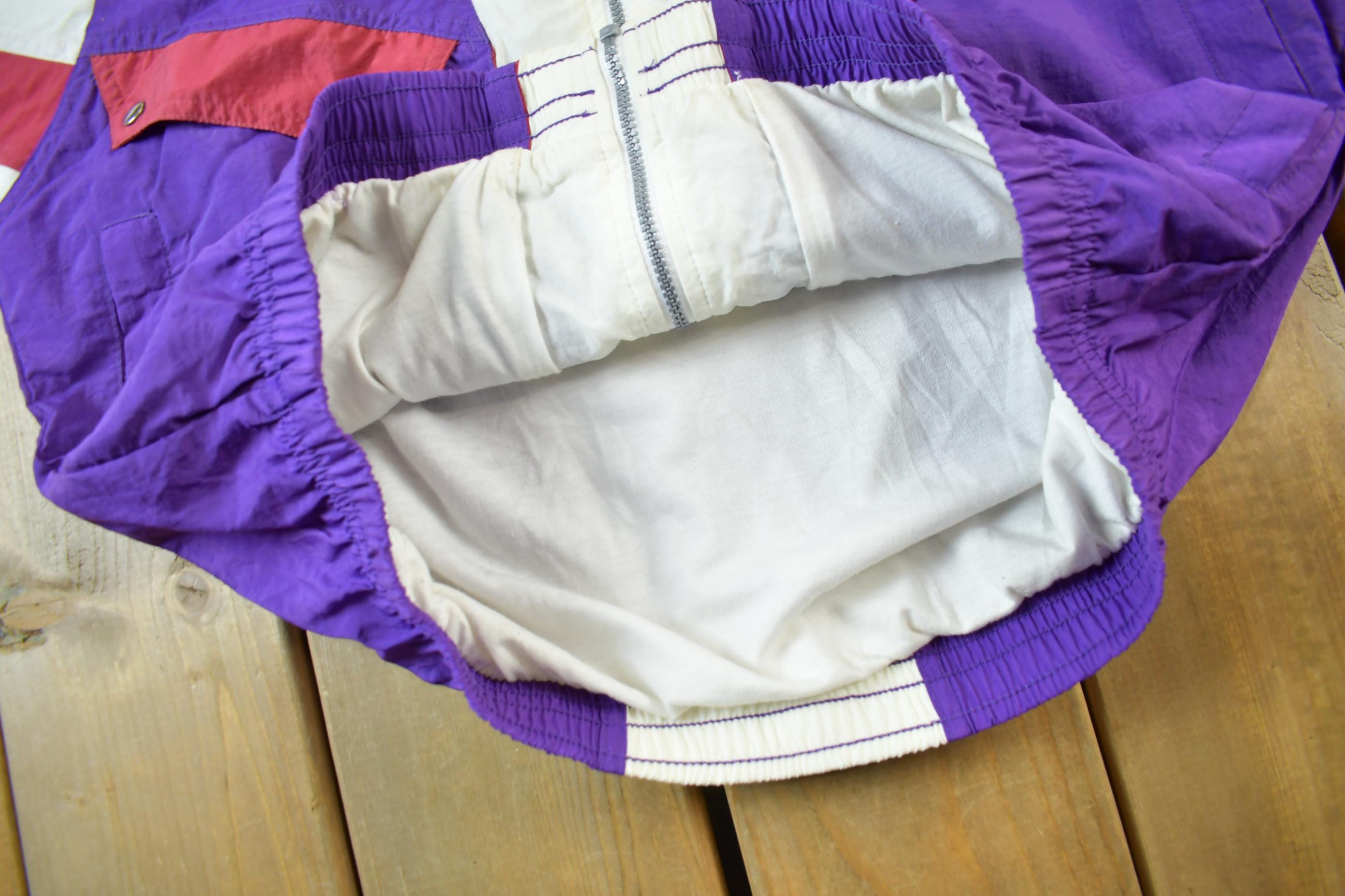 Vintage 1990s Nike Women's Color Block Windbreaker Jacket