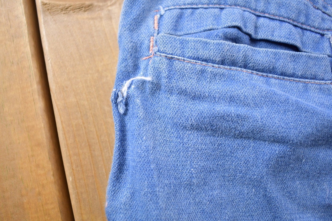 Vintage 1970s Bell Bottom Jeans Size 26 x 30.5