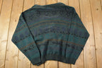 Vintage 1990s North Country Knit Cardigan Sweater
