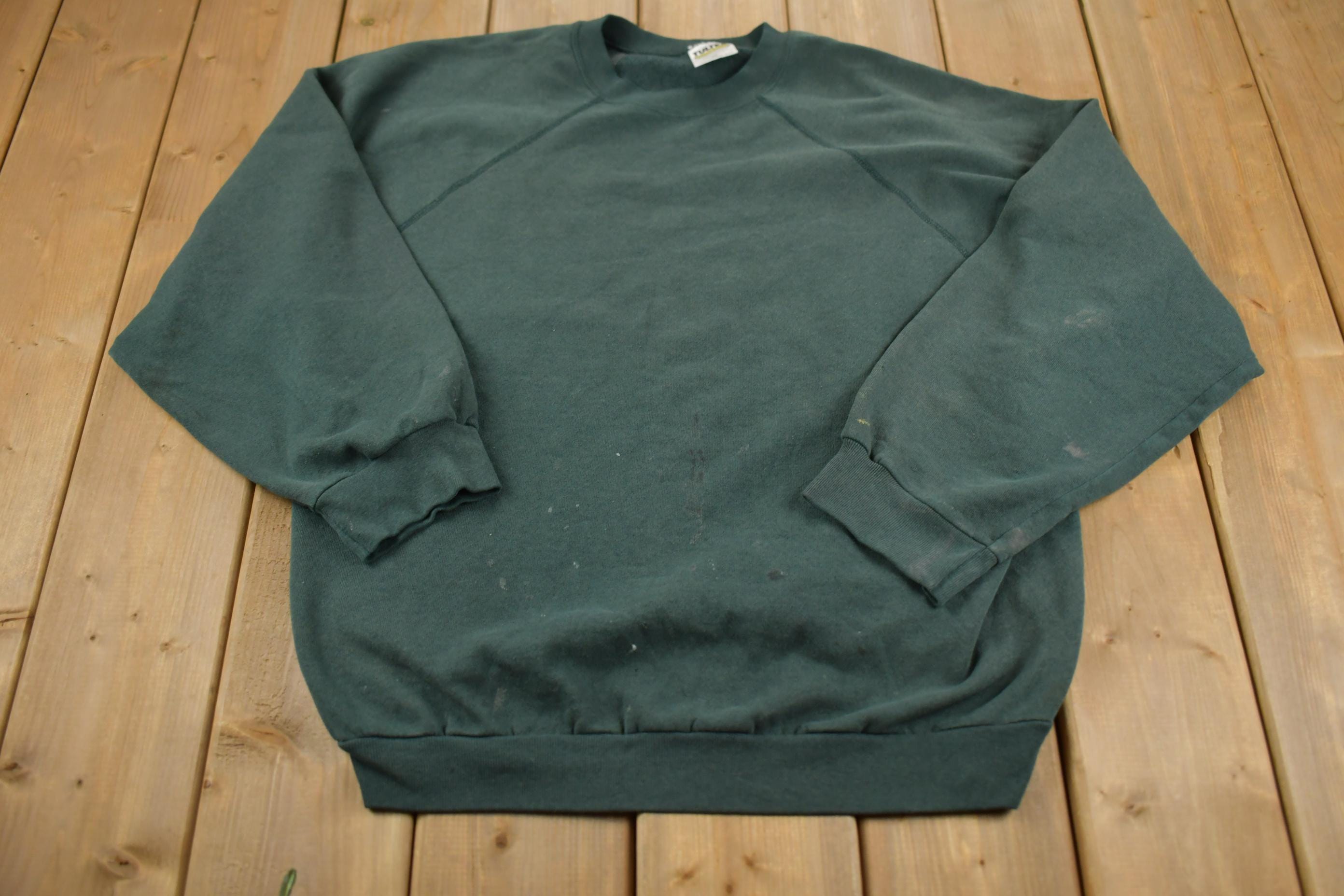 Vintage 1990s Tultex Distressed Crewneck Sweatshirt Made In USA