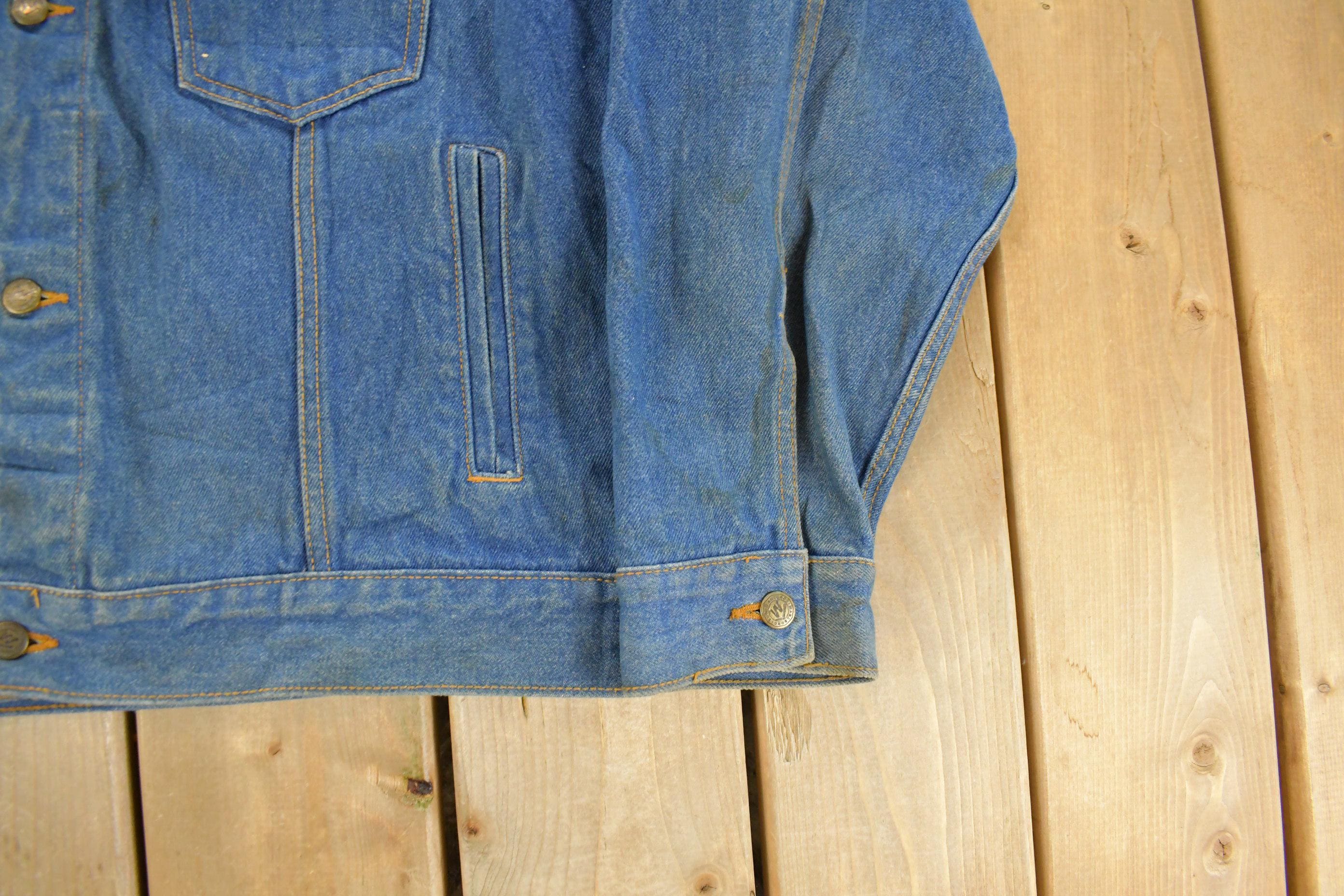 Vintage 1990s Marlboro Country Store Denim Jean Jacket Men's XL