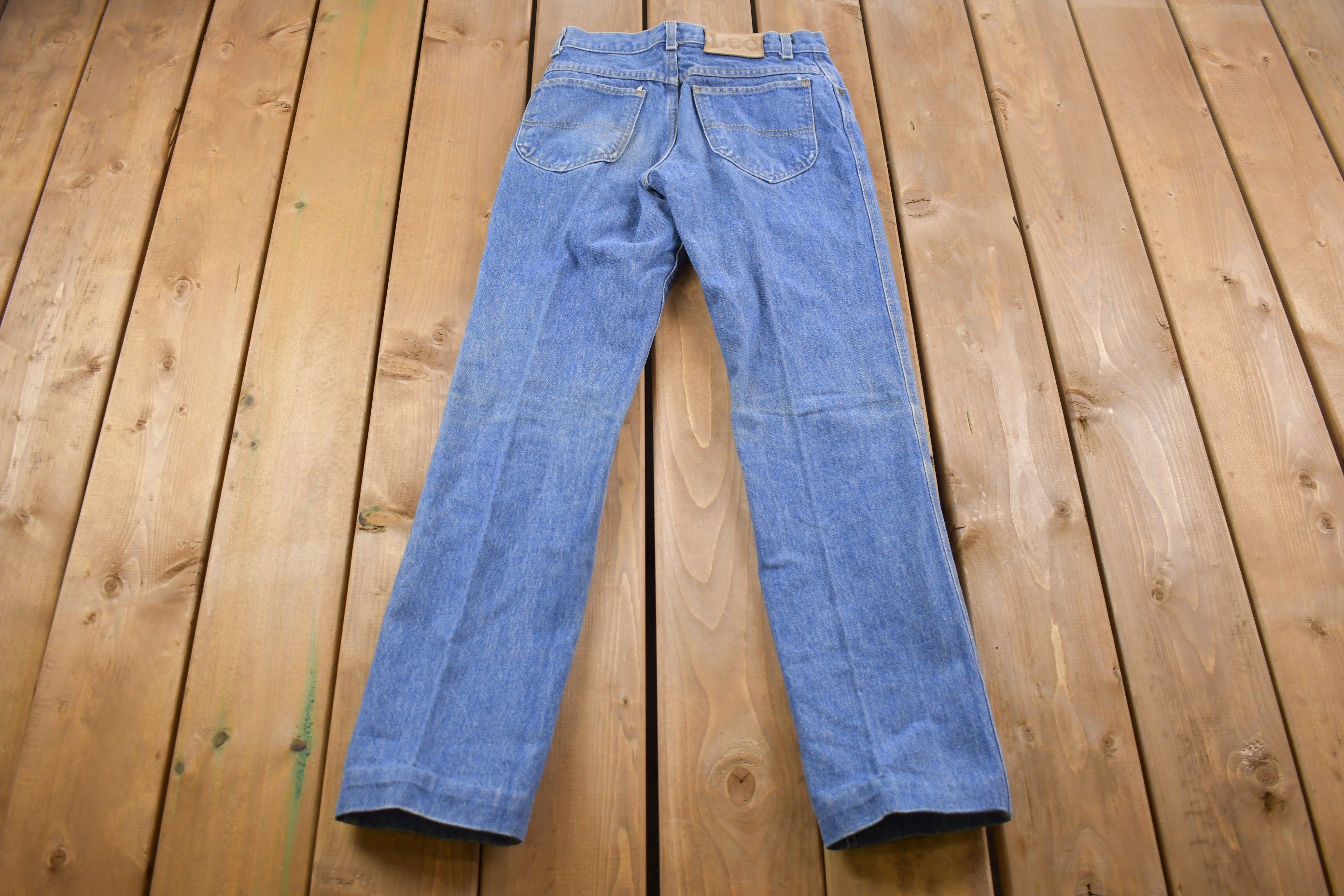 Vintage 1990's Lee Light Wash Denim Jeans 27 x 26 / Made in USA / Streetwear Fashion / Basic Blue Jeans / Vintage Pants